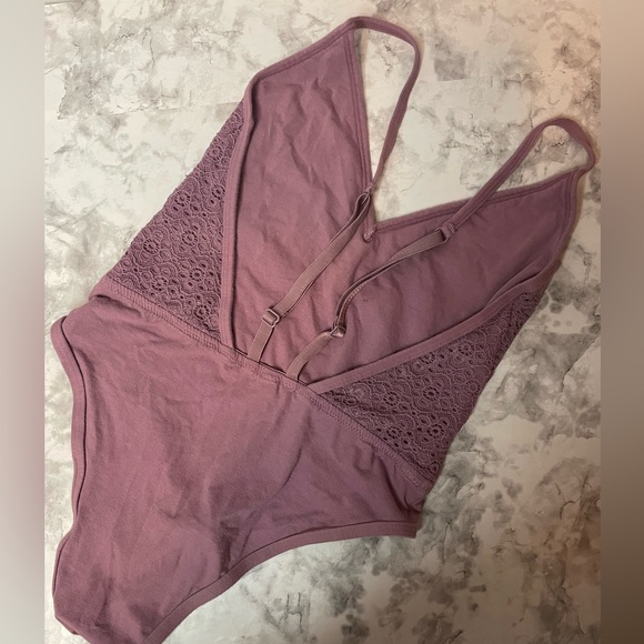 Aeropostale Mauve Bodysuit Open Back - Picture 4 of 5